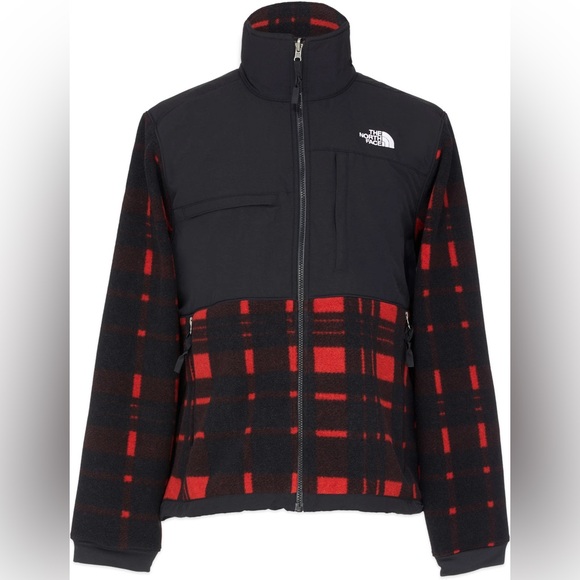 Denali 2 Fleece Jacket In Red Plaid The North Face - Picture 1 of 5